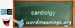 WordMeaning blackboard for cardiolgy